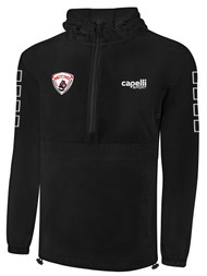 NORTH MANATEE SC CLASSICS PACKABLE WINDBREAKER BLACK WHITE