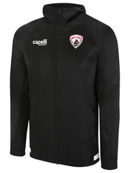 NORTH MANATEE SC UPTOWN RAIN JACKET BLACK WHITE
