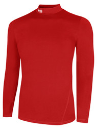 NORTH MANATEE SC LONG SLEEVE WARM PERFORMANCE TOP RED