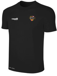 ST.MARY'S BASICS II SHORT SLEEVE TRAINING JERSEY CREST WEARERS  LEFT   CHEST  BLACK WHITE