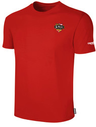 ST.MARY'S BASICS T-SHIRT LOGO LEFT CHEST RED WHITE