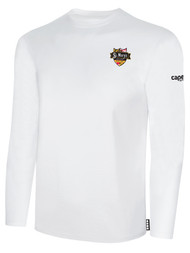 ST.MARY'S BASICS LONG SLEEVE T-SHIRT LOGO LEFT CHEST  WHITE  BLACK
