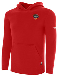 ST.MARY'S BASICS FLEECE HOODIE LOGO LEFT CHEST   RED   WHITE