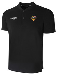 ST.MARY'S BASICS HENLEY LOGO LEFT CHEST  BLACK  WHITE