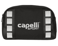 ST.MARY'S  4 CUBE DOPP KIT BLACK  SILVER  METALLIC