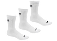 ST.MARY'S    BASIC CS COOL CUSHIONED CREW SOCKS   - 3PK WHITE