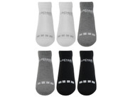 ST.MARY'S    BASIC   CS COOL     LIGHTWEIGHT   LOW CUT  SOCKS  - 6PK WHITE COMBO