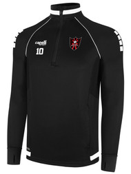GBFC UPTOWN 1/4 ZIP TRAINING TOP BLACK  WHITE