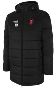 GBFC BASICS STADIUM    COAT BLACK WHITE