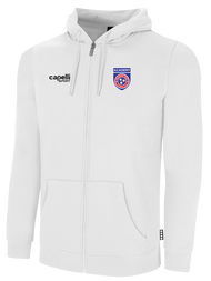 TN TEMPO   BASICS FLEECE FULL ZIP HOODIE CREST    WEARERS LEFT CHEST WHITE BLACK