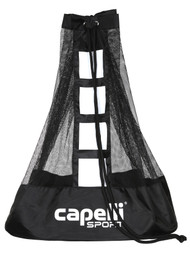TN TEMPO   LARGE BALL BAG 24”L X 17.25”W X 30”H BLACK WHITE