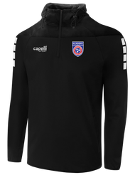 TN TEMPO  TRIBECA THERMA FLEECE 1/4 ZIP HOODIE BLACK