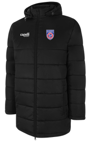 TN TEMPO  BASICS STADIUM COAT BLACK WHITE