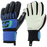 CHICAGO NORTH RUSH CS 4 CUBE COMPETITION ADULT GOALKEEPER GLOVE --PROMO BLUE NEON GREEN BLACK