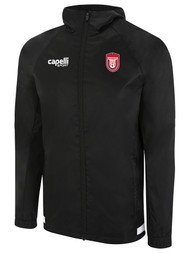 NORTH POLK UNITED UPTOWN RAIN JACKET   BLACK  WHITE