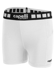 NORTH POLK UNITED     GIRLS & WOMEN'S PERFORMANCE  SHORTS WHITE