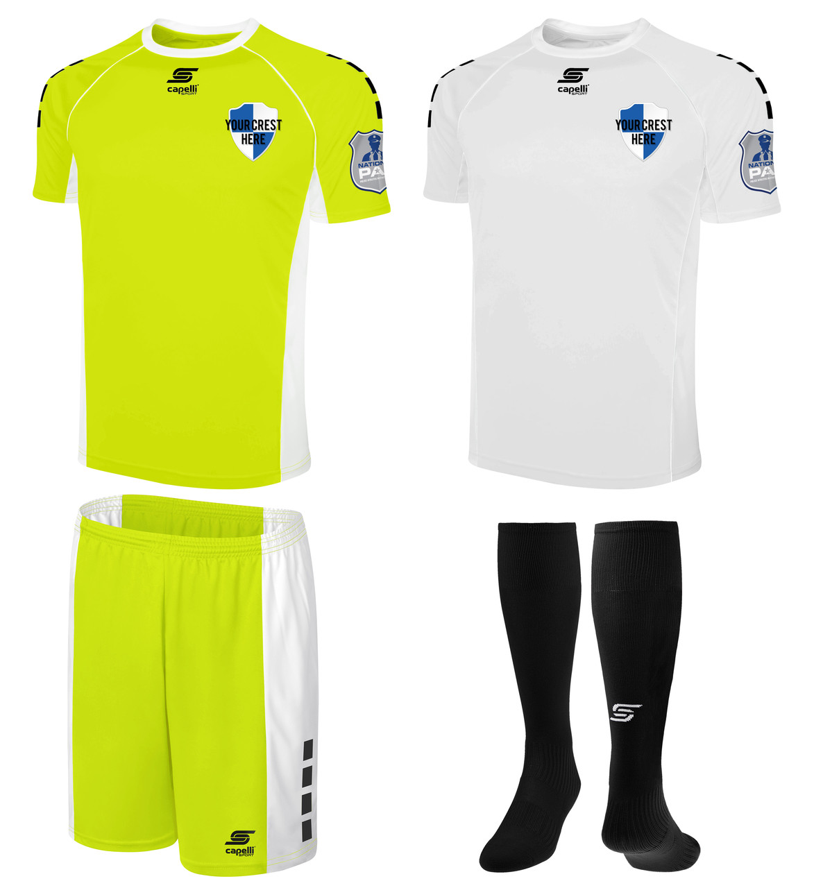 PAL SOCCER STANDARD UNIFORM KITS NEON 