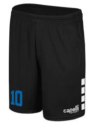 VSA RUSH TEAM MATCH SHORTS     BLACK    WHITE