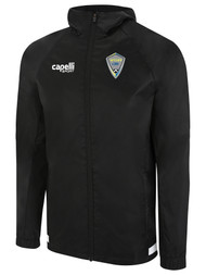 VSA RUSH     UPTOWN RAIN    JACKET    BLACK      WHITE
