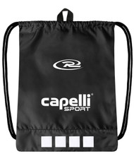 UNITED FC RUSH CS II SIMPLE SACK PACK 18” h x 14.5w” x .5” BLACK WHITE