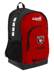 DENVILLE PREMIER   CS II SOCCER BACKPACK RED BLACK WHITE