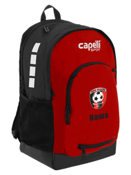 HUB SOCCER CS II SOCCER BACKPACK RED   BLACK WHITE