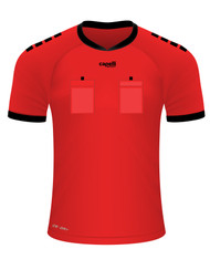 BASICS REFEREE  SHORT SLEEVE    JERSEY REFEREE    RED BLACK - WYOMING
