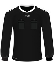 BASICS REFEREE LONG   SLEEVE JERSEY    BLACK WHITE - WYOMING
