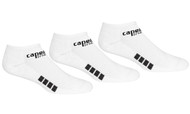 REFEREE BASICS ULTRA COMFORT 3 PACK NO SHOW SOCKS WHITE BLACK - WYOMING