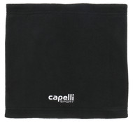 REFEREE CAPELLI SPORT FLEECE NECK WARMER BLACK WHITE - MISOA