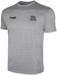 REFEREE BASICS TRAINING TEE LIGHT HEATHER GREY WHITE - MISOA