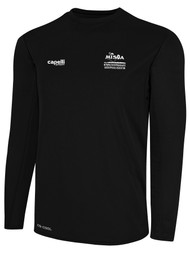 REFEREE BASICS LONG SLEEVE TRAINING TOP BLACK WHITE - MISOA