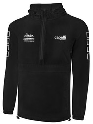 REFEREE CLASSIC PACKABLE WINDBREAKER BLACK WHITE - MISOA