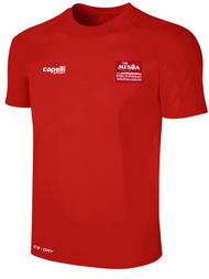 REFEREE BASICS II SHORT SLEEVE TRAINING TOP RED - MISOA
