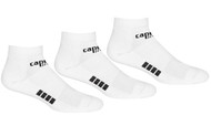 REFEREE BASICS ULTRA COMFORT 3 PACK LOW CUT SOCKS WHITE BLACK - MISOA
