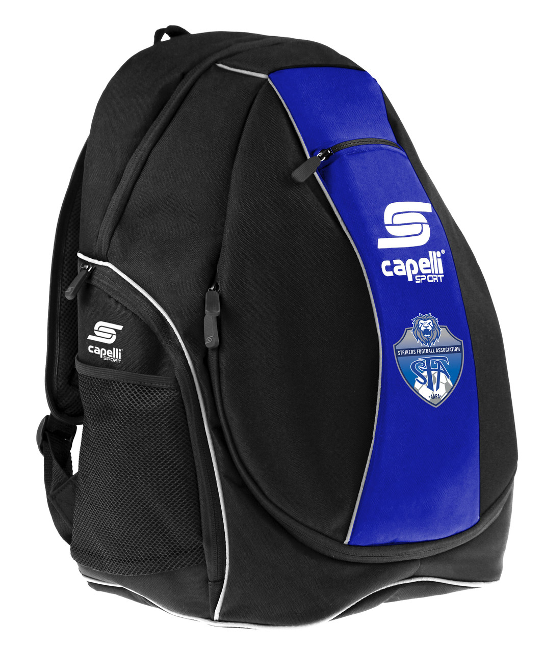 soccer backpack blue
