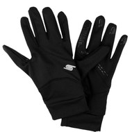 SOCCER FIELDER PLAYER GLOVES WITH GRIPPERS -- BLACK