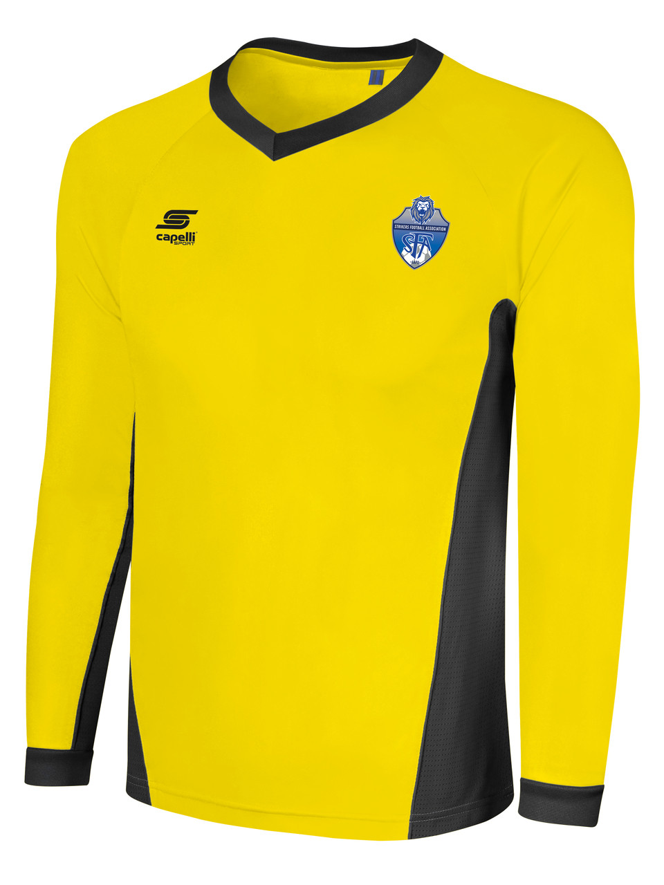 Strikers Fa Cs One Long Sleeve Goalie Jersey Yellow Black