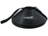 10 PCS TRAINING CONES WITH  CARRY STRAP   --   BLACK    WHITE