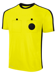NCAA REFEREE SHORT SLEEVE JERSEY NEON YELLOW BLACK  - WYOMING 