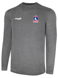 REFEREE BASICS II LONG SLEEVE TRAINING TOP DARK HEATHER GREY WHITE - WYOMING