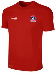 REFEREE BASICS II SHORT SLEEVE TRAINING TOP RED WHITE  - WYOMING