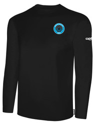RUSH WISCONSIN WEST DUCKS COMPETITIVE BASICS LONG SLEEVE TEE  -- BLACK WHITE
