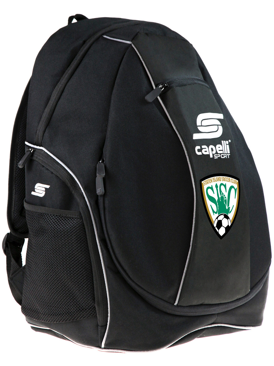 black soccer bag