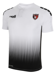 DENVILLE PREMIER   SOHO FUSION FIELD "OMBRE DOTS" SHORT SLEEVE MATCH JERSEY -- WHITE BLACK