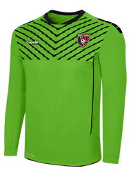 DENVILLE PREMIER   FLASH SPARROW LONG SLEEVE GOALIE JERSEY WITH PADDING -- POWER GREEN BLACK