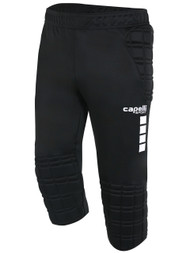 DENVILLE PREMIER   BASICS I 3/4 GOALIE PANTS  -- BLACK WHITE