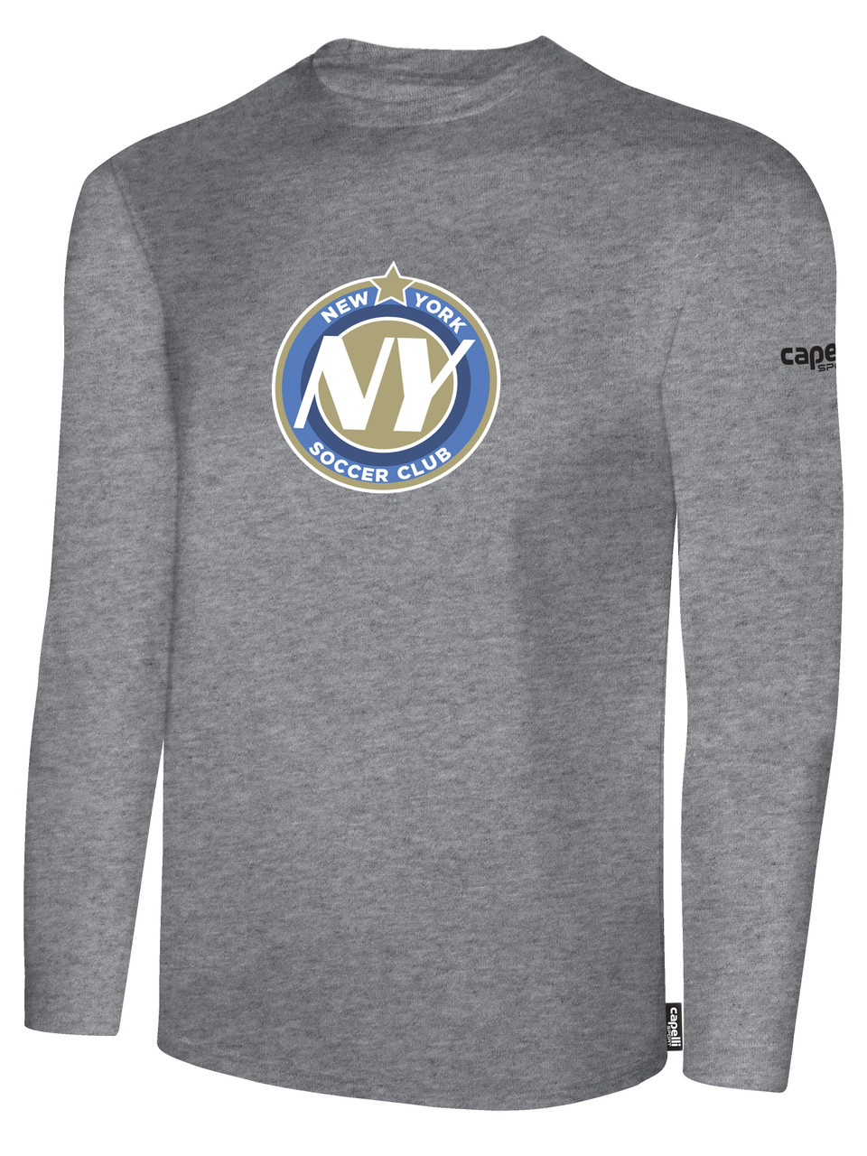 NYSC BASICS LONG SLEEVE TEE SHIRT -- LIGHT HEATHER GREY ...