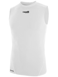 1776 SLEEVELESS COMPRESSION PERFORMANCE TOP -- WHITE