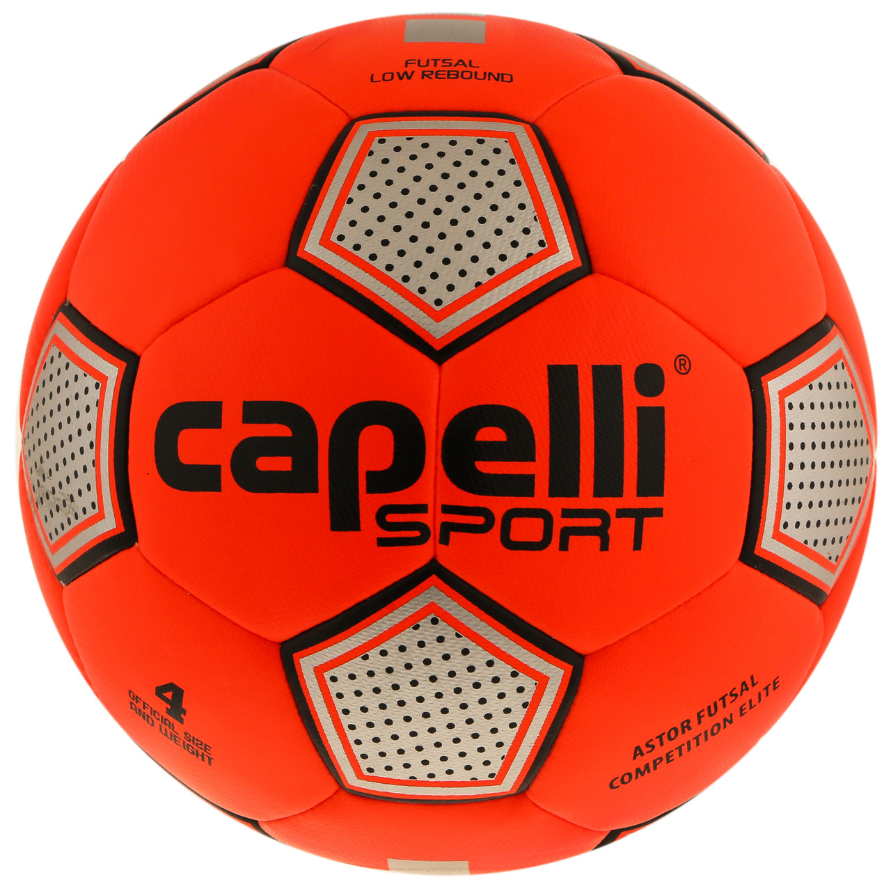 Florida Premier Capelli Sport Astor Futsal Competition Elite Super Hybrid Soccer Ball Neon Orange Black Capelli Sport